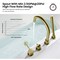 Kibi Circular Deck Mounted Bathtub Faucet with Hand Shower, Brushed Gold KTF3101BG - alternate 9